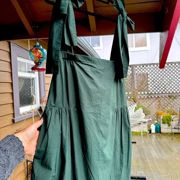 🇿🇦 L, AK JP brand dress from a swanky boutique in Cape Town. Forest Green NWOT - Picture 6 of 16